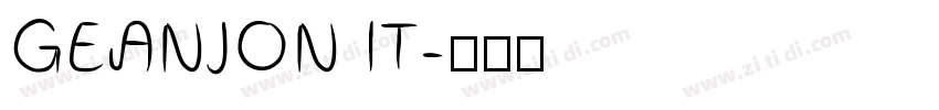 GEANJON IT字体转换